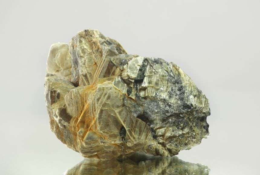 Muscovite is the most common mineral of the mica family. It is an important rock- forming mineral present in igneous, metamorphic, and sedimentary rocks. 